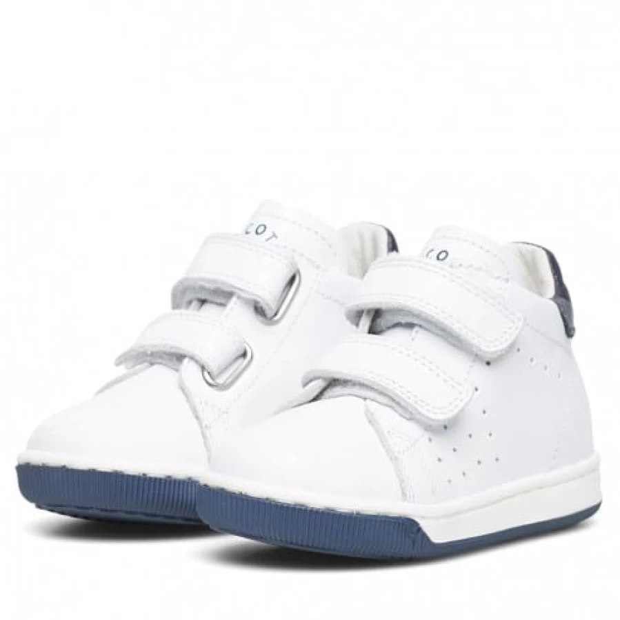 FALCOTTO Adam VL White Leather Sneakers for Men - Comfortable Casual Shoes