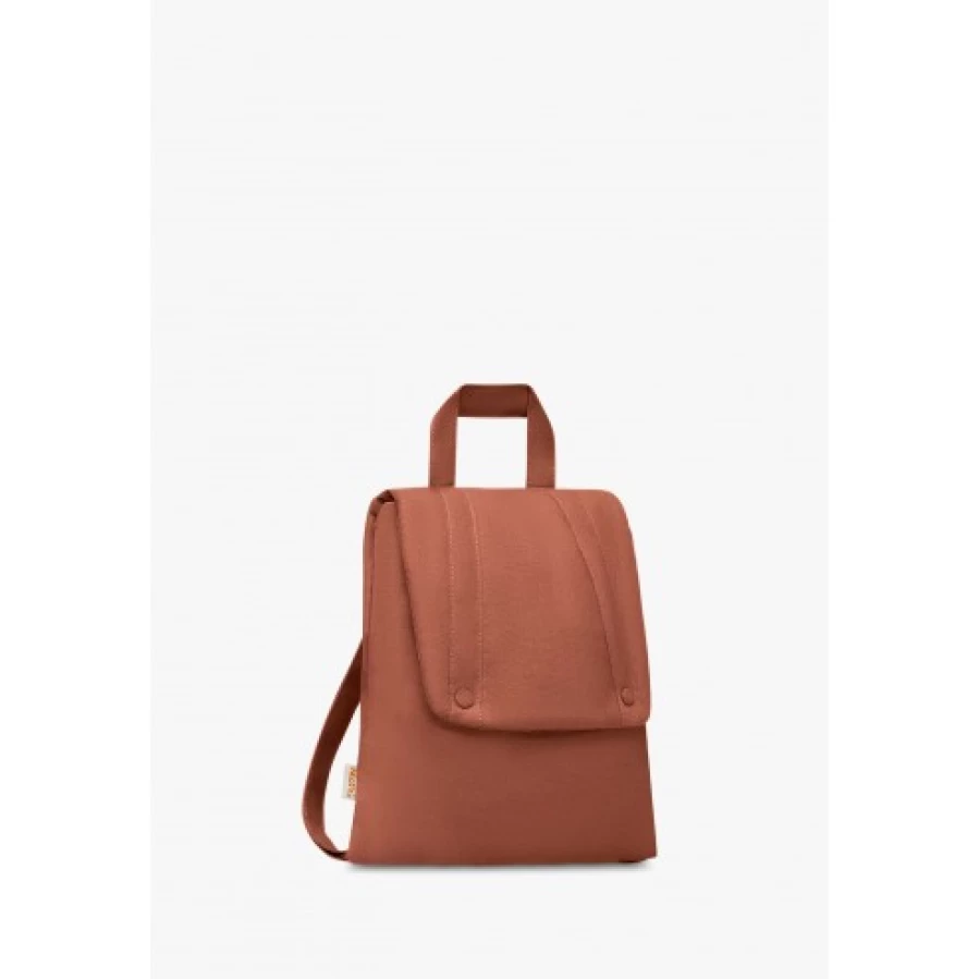 FALCOTTO Brown Leather Backpack for Men & Women - Stylish Durable Travel Bag