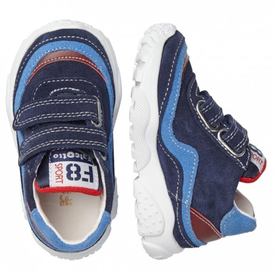 FALCOTTO Navy Suede Amantea Vl. Sneakers for Men - Comfortable Casual Shoes