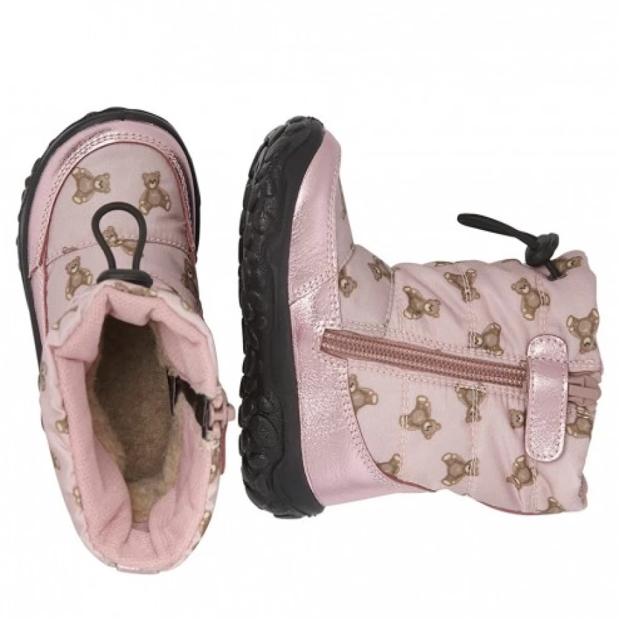 FALCOTTO Poznurr Waterproof Padded Winter Boots for Kids - Soft Pink Insulated Snow Boots