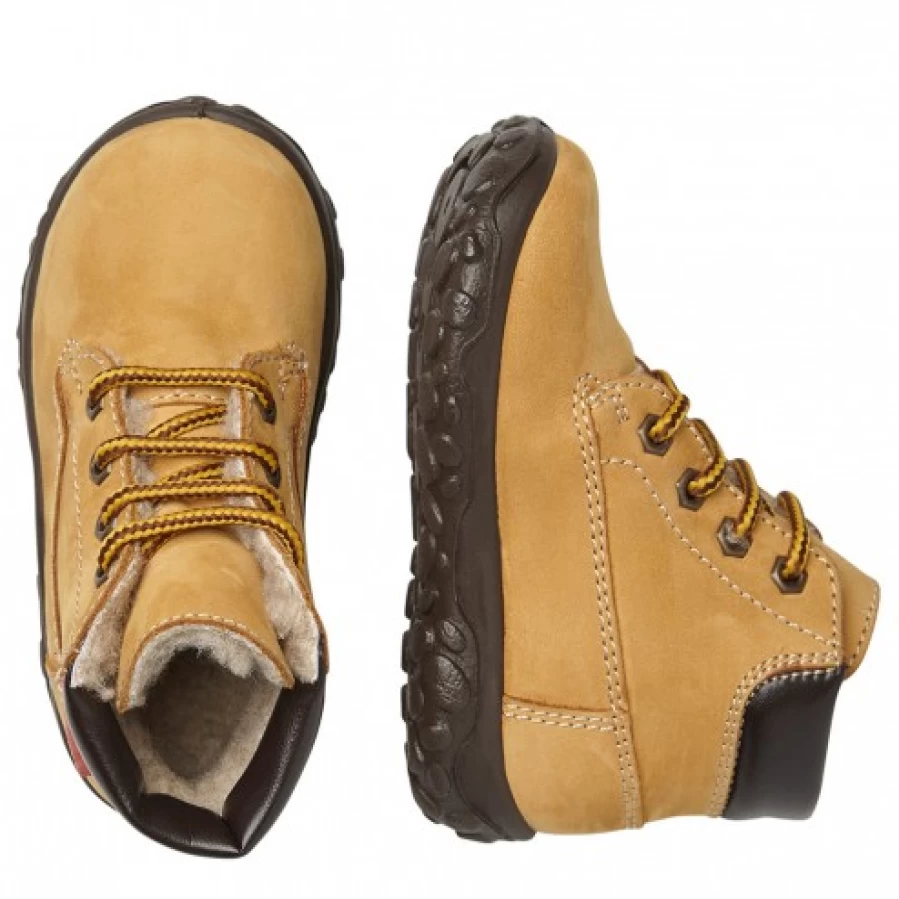 FALCOTTO Women's Corn Nubuck Ankle Boots with Chunky Sole - Stylish Comfort Footwear