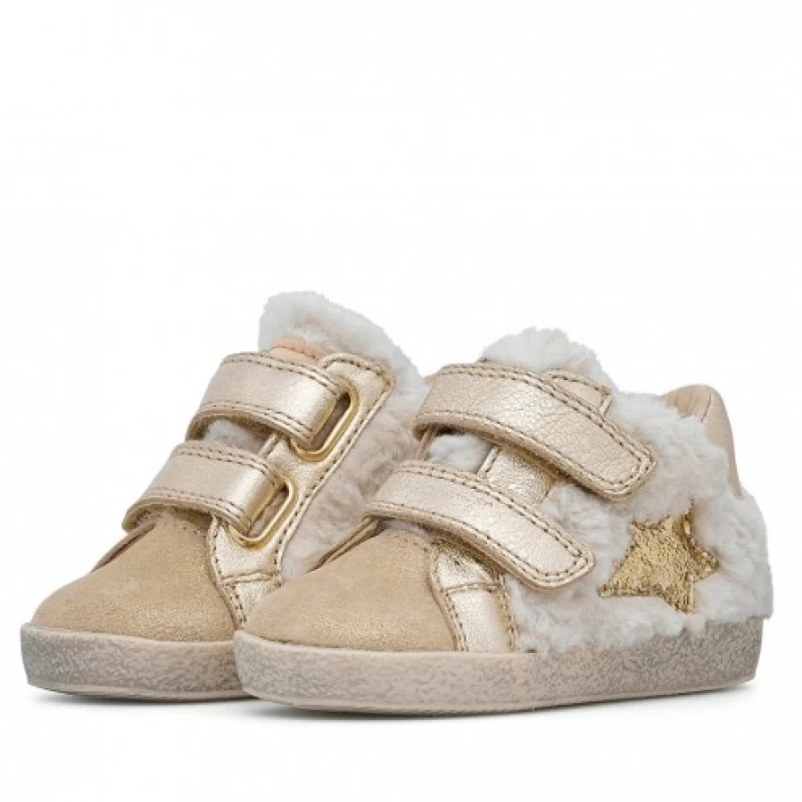 FALCOTTO Alnoite High VL Sneakers for Men/Women - Premium Leather & Wool Blend - Platinum Beige Color - Comfortable Casual Shoes
