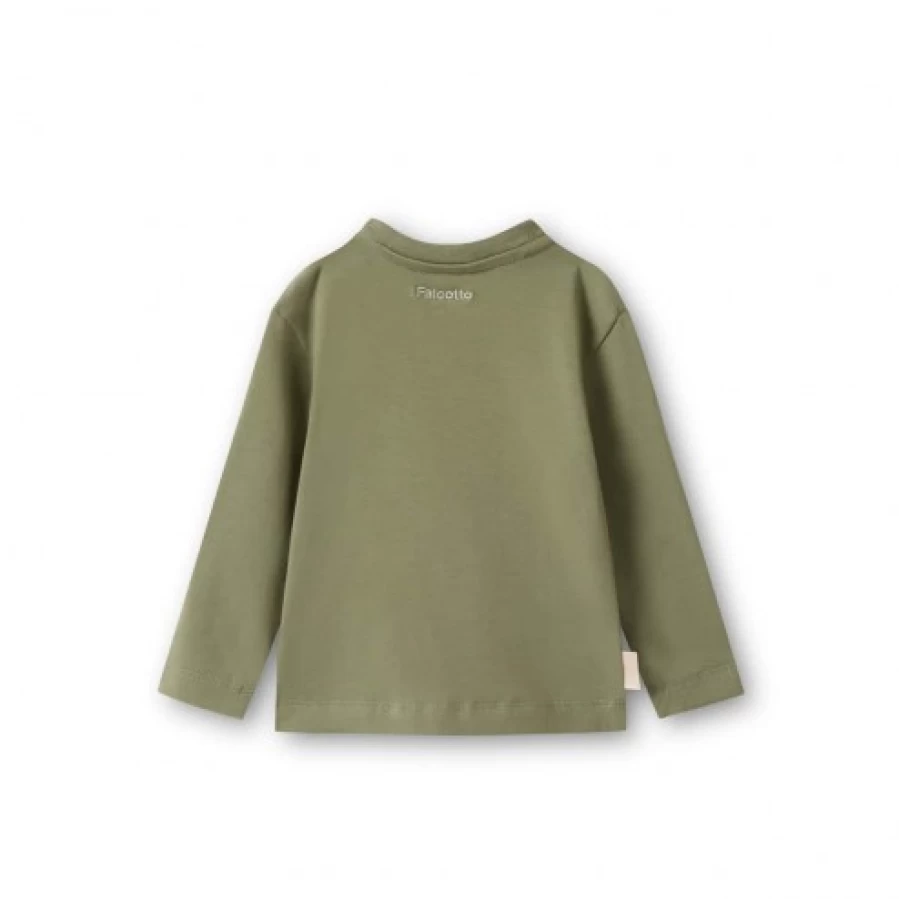 FALCOTTO Sage Green Siri Sweatshirt for Women - Soft Cotton Pullover Hoodie