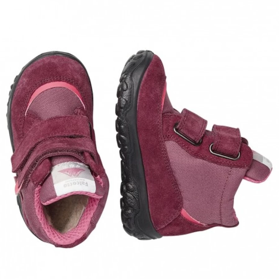 FALCOTTO Stormye Waterproof Padded Winter Boots for Kids - Red Cold Weather Footwear