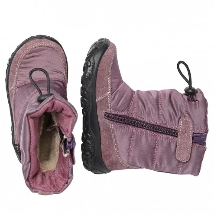 FALCOTTO Poznurr Waterproof Padded Winter Boots for Kids - Antique Pink, Warm & Comfortable
