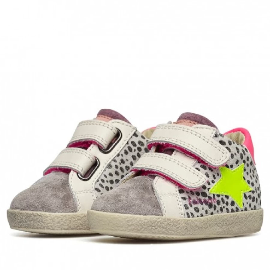 FALCOTTO Grey-Fuchsia Leather and Suede High-Top Sneakers for Men and Women - Alnoite Style Comfortable Casual Shoes