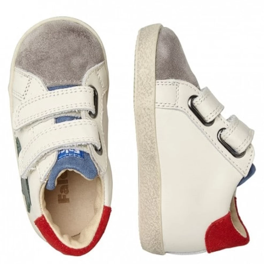 FALCOTTO Alnoite High VL White Grey Leather Suede Sneakers for Men/Women