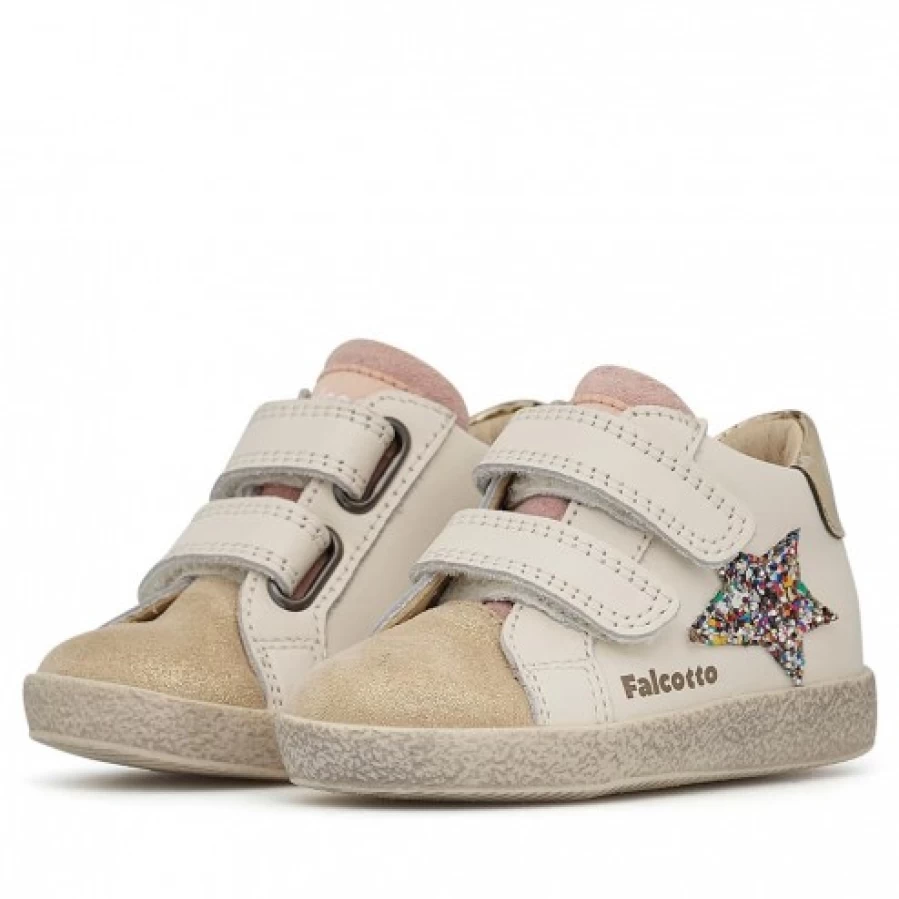 FALCOTTO Alnoite High VL Platinum & Milk Leather Suede Sneakers for Men/Women