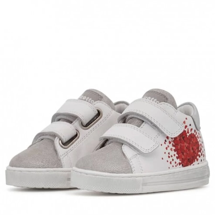 FALCOTTO Corrason VL Silver-White Leather Suede Sneakers for Men and Women