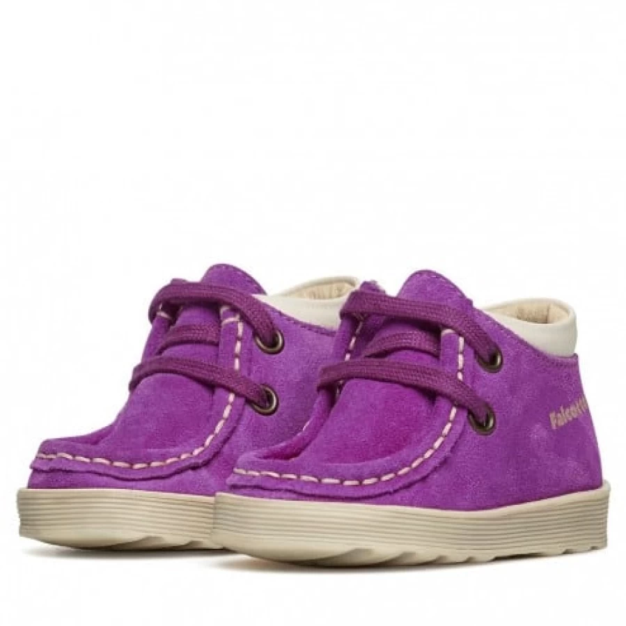 FALCOTTO Yorkeries Purple Suede Shoes for Kids - Soft & Comfortable