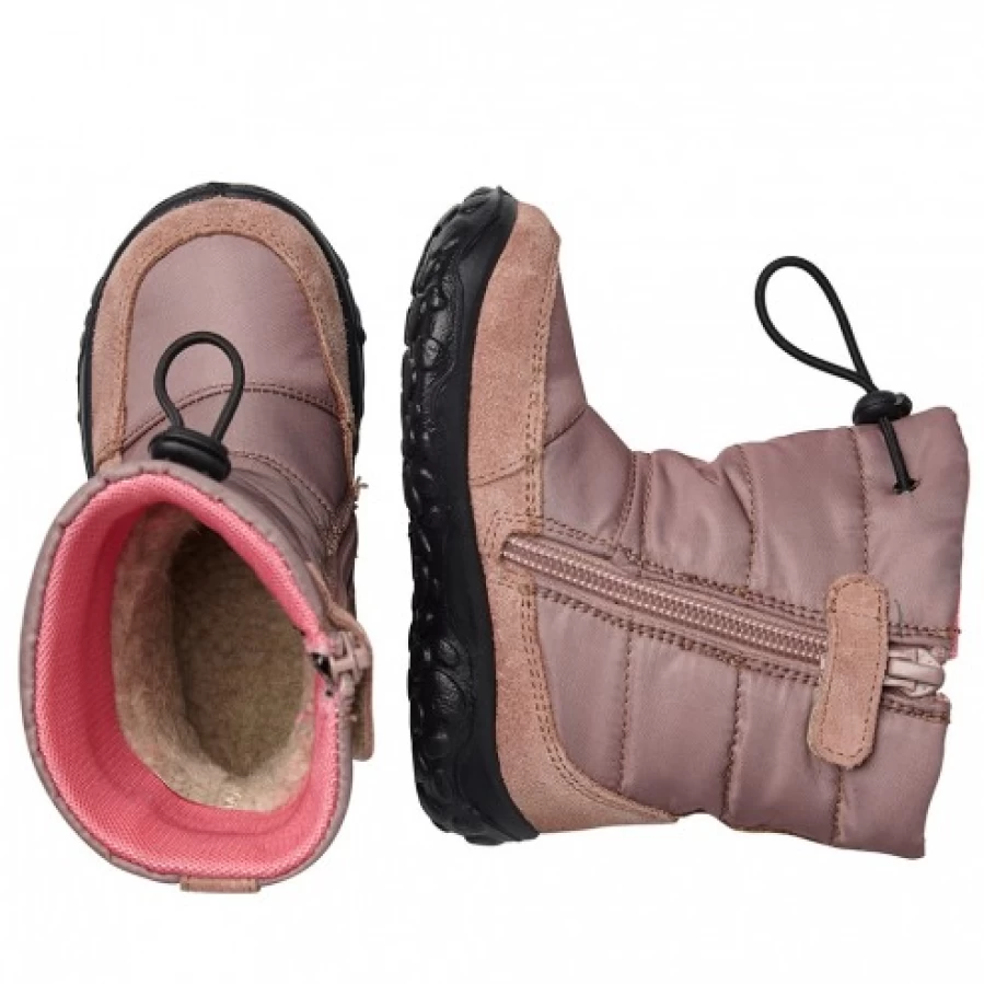 FALCOTTO Poznurr Bear Pink Padded Winter Boots for Kids - Soft & Warm