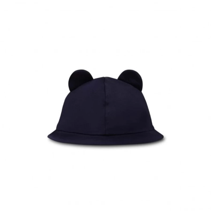FALCOTTO Navy April Hat With Ears - Adjustable Knit Beanie for Women & Men