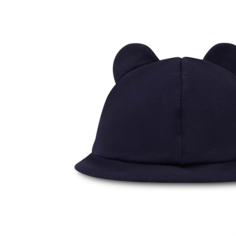 FALCOTTO Navy April Hat With Ears - Adjustable Knit Beanie for Women & Men