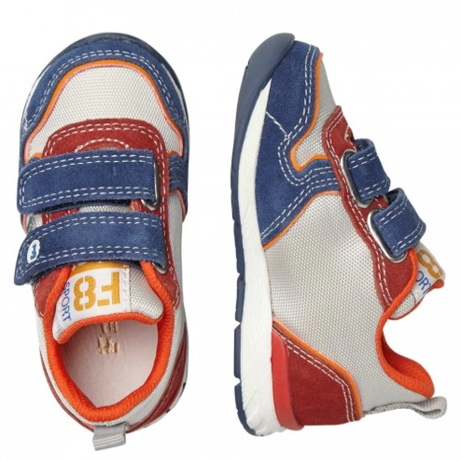FALCOTTO Hack 2 VL Suede Fabric Sneakers for Kids - Sky Blue Comfortable Lightweight Shoes