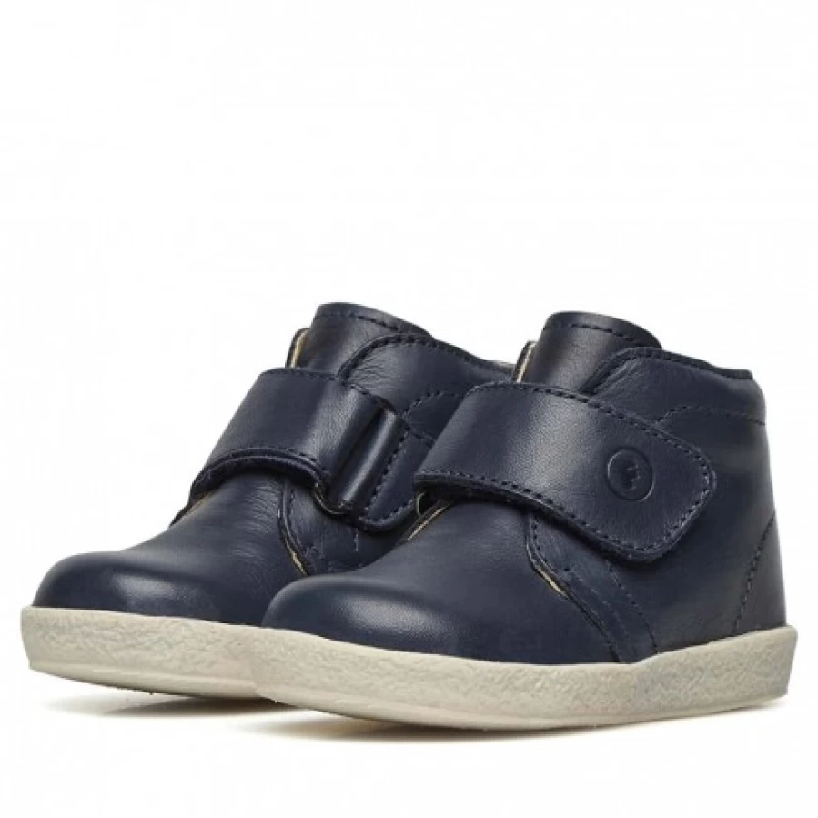 FALCOTTO Conte VL Navy Blue Leather Shoes for Men - Premium Italian Craftsmanship