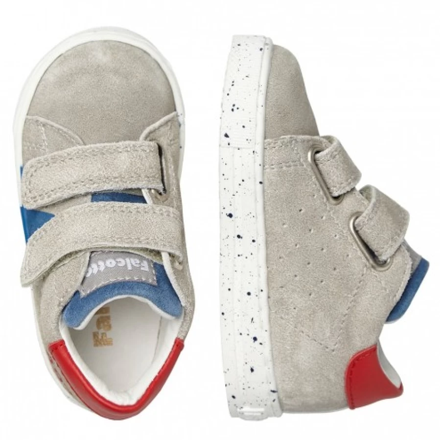 FALCOTTO Salazar VL Suede Sneakers for Men - Grey-Blue Casual Shoes