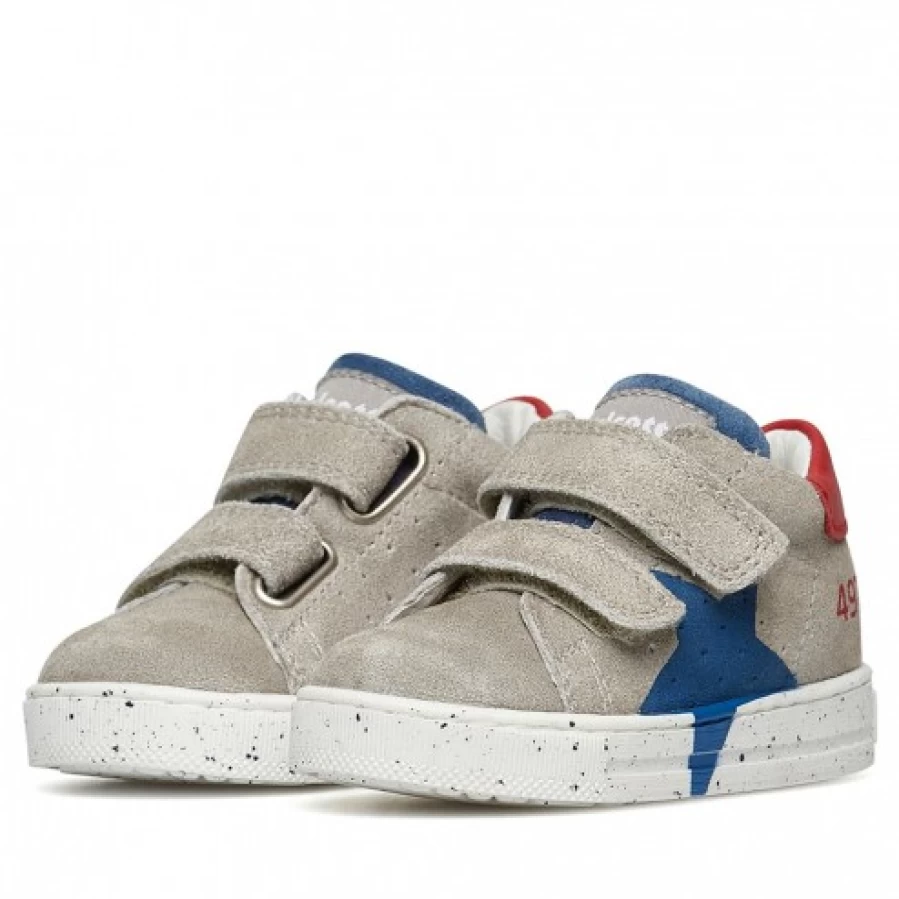 FALCOTTO Salazar VL Suede Sneakers for Men - Grey-Blue Casual Shoes
