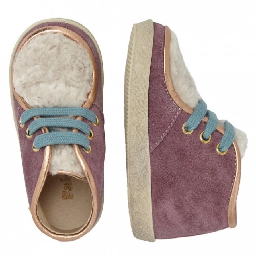 FALCOTTO Elchi Purple Suede Wool Sneakers for Men Women Comfortable Casual Shoes