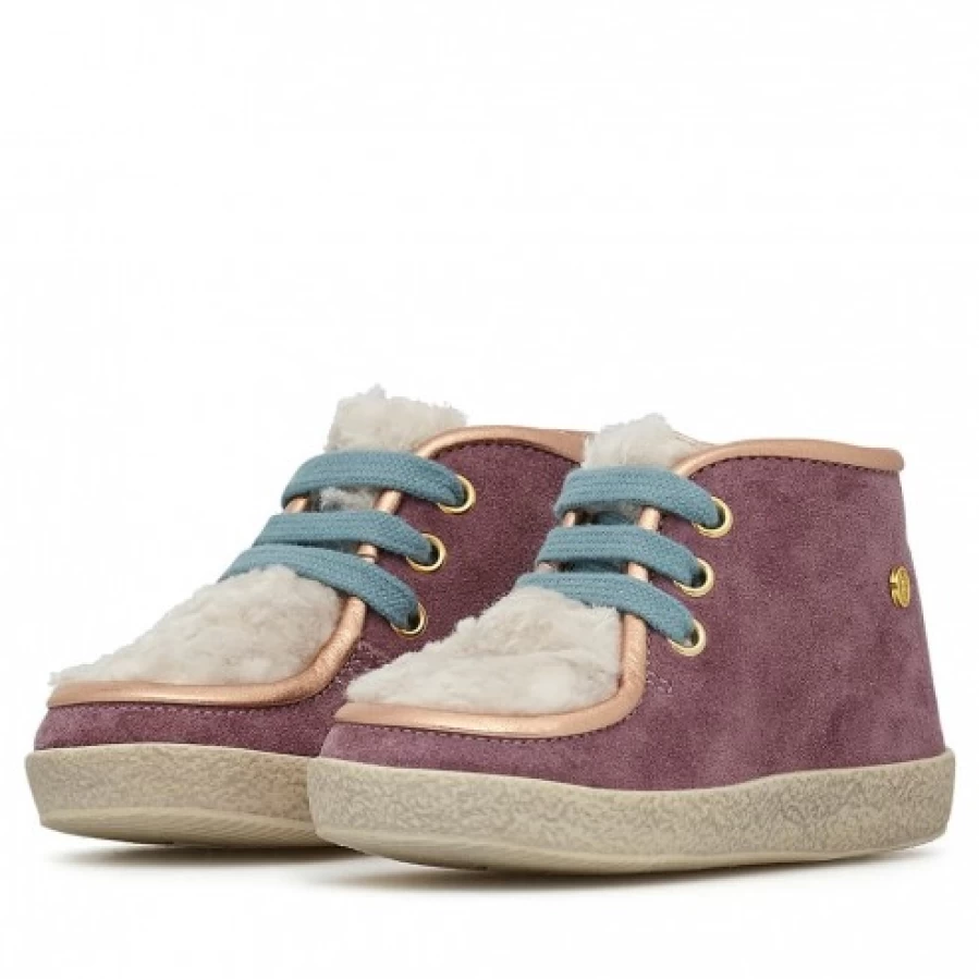 FALCOTTO Elchi Purple Suede Wool Sneakers for Men Women Comfortable Casual Shoes