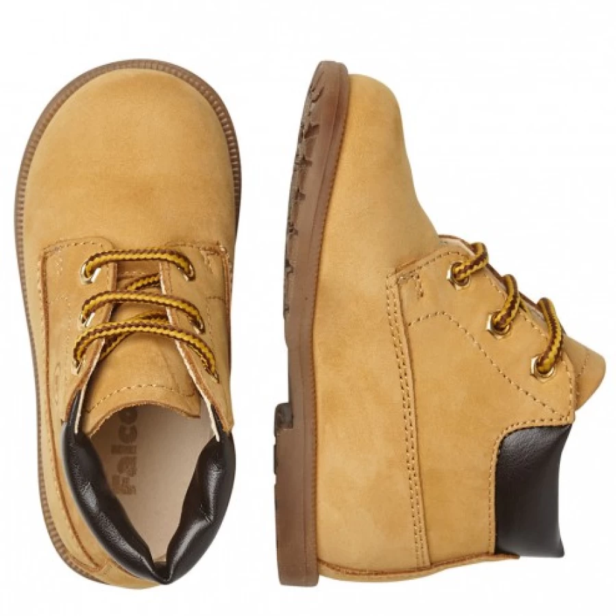 FALCOTTO Stambecco Men's Nubuck Leather Lace-Up Boots - Comfortable Outdoor Hiking Boots for Men