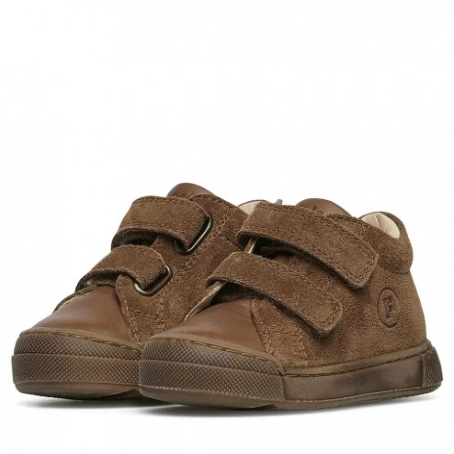 FALCOTTO Brown Leather & Suede Sneakers - Stylish Men's/Women's Casual Shoes