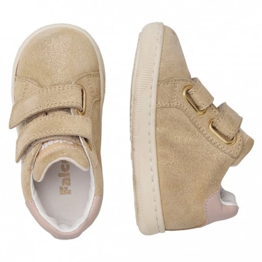 FALCOTTO Kiner VL Leather Suede Sneakers for Women - Platinum Powder Pink Comfortable Casual Shoes