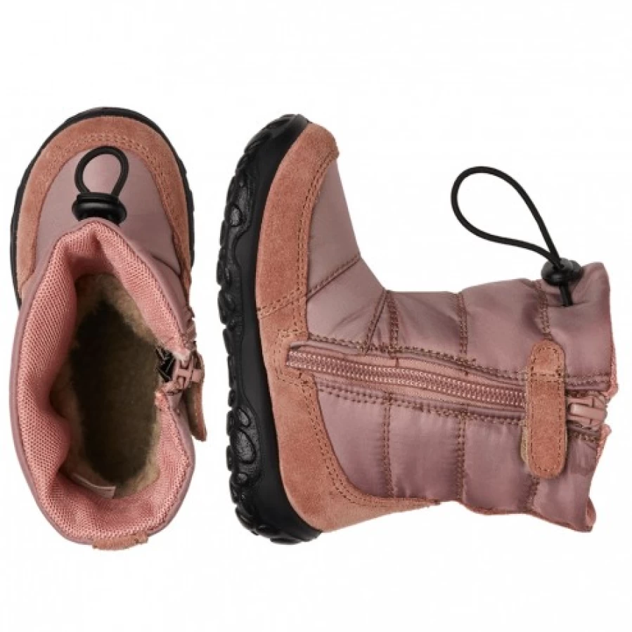 FALCOTTO Poznurr Waterproof Padded Winter Boots for Kids - Antique Pink, Warm Snow Boots for Girls & Boys