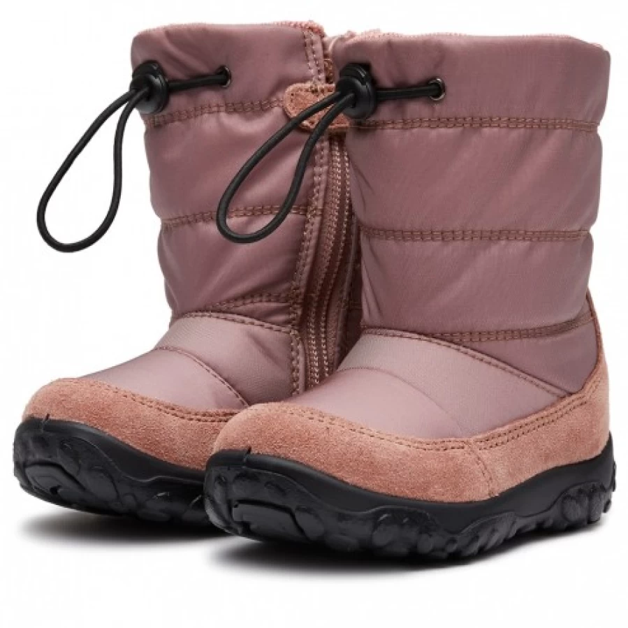 FALCOTTO Poznurr Waterproof Padded Winter Boots for Kids - Antique Pink, Warm Snow Boots for Girls & Boys