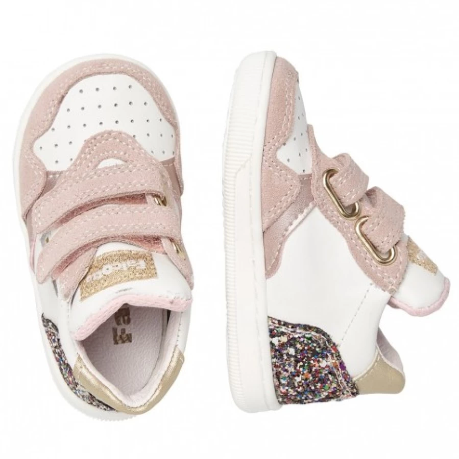 FALCOTTO Klip Vl. Pink Leather Suede Sneakers for Women - Comfortable Casual Shoes