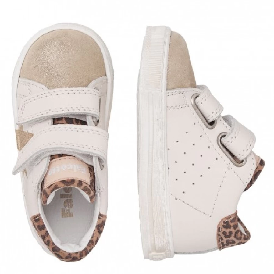 FALCOTTO Salazar VL Beige Platinum Leather Suede Sneakers for Men Women Comfortable Casual Shoes