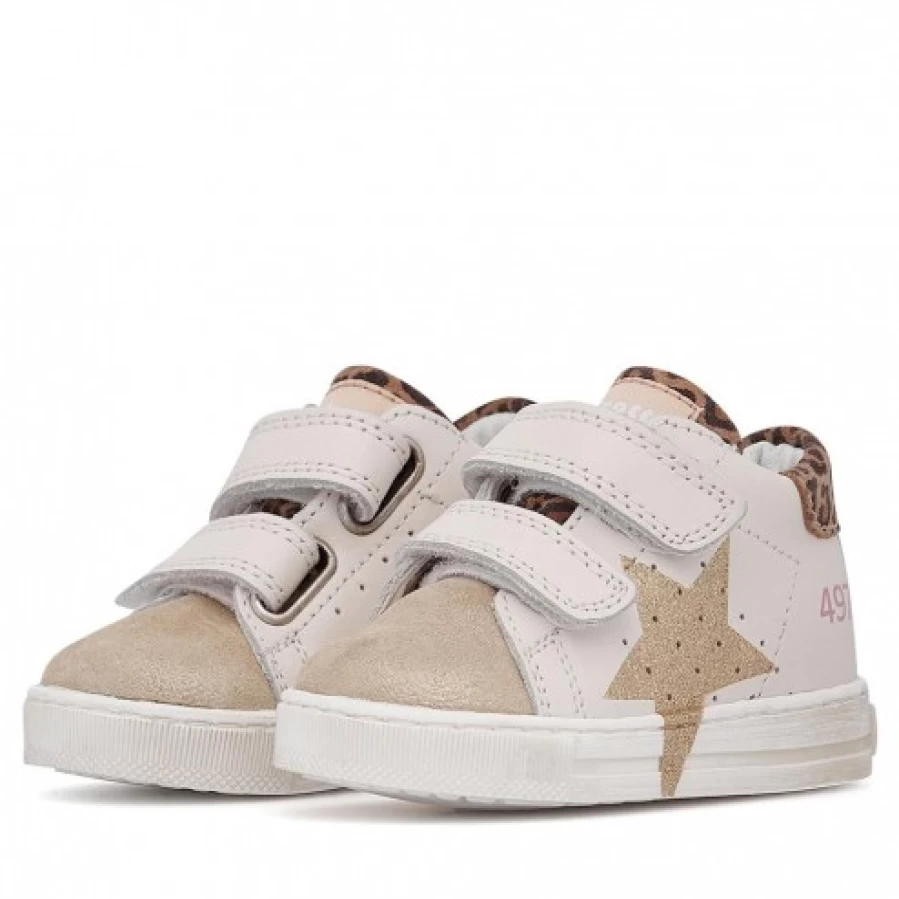 FALCOTTO Salazar VL Beige Platinum Leather Suede Sneakers for Men Women Comfortable Casual Shoes