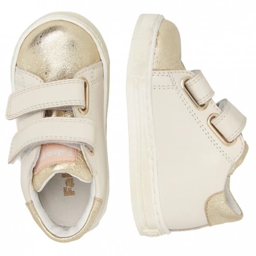 FALCOTTO Wislei VL Platinum Milk Leather Sneakers for Men - Premium Comfort & Style