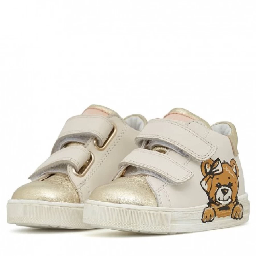 FALCOTTO Wislei VL Platinum Milk Leather Sneakers for Men - Premium Comfort & Style