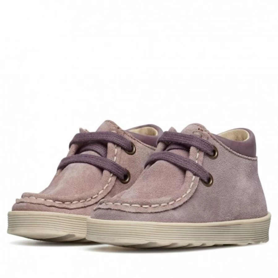 FALCOTTO Yorkeries Pink Suede Shoes for Kids - Soft & Comfortable Toddler Footwear