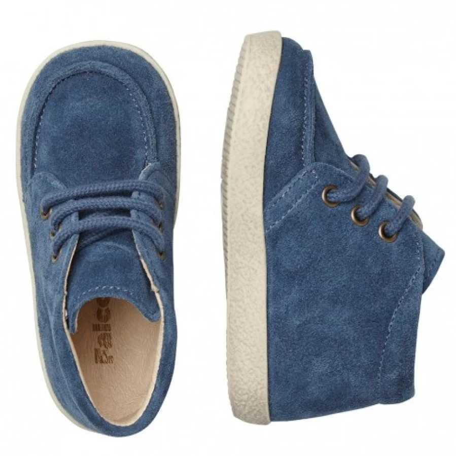 FALCOTTO Blue Suede Sneakers for Kids - Comfortable & Stylish Ostrit Collection