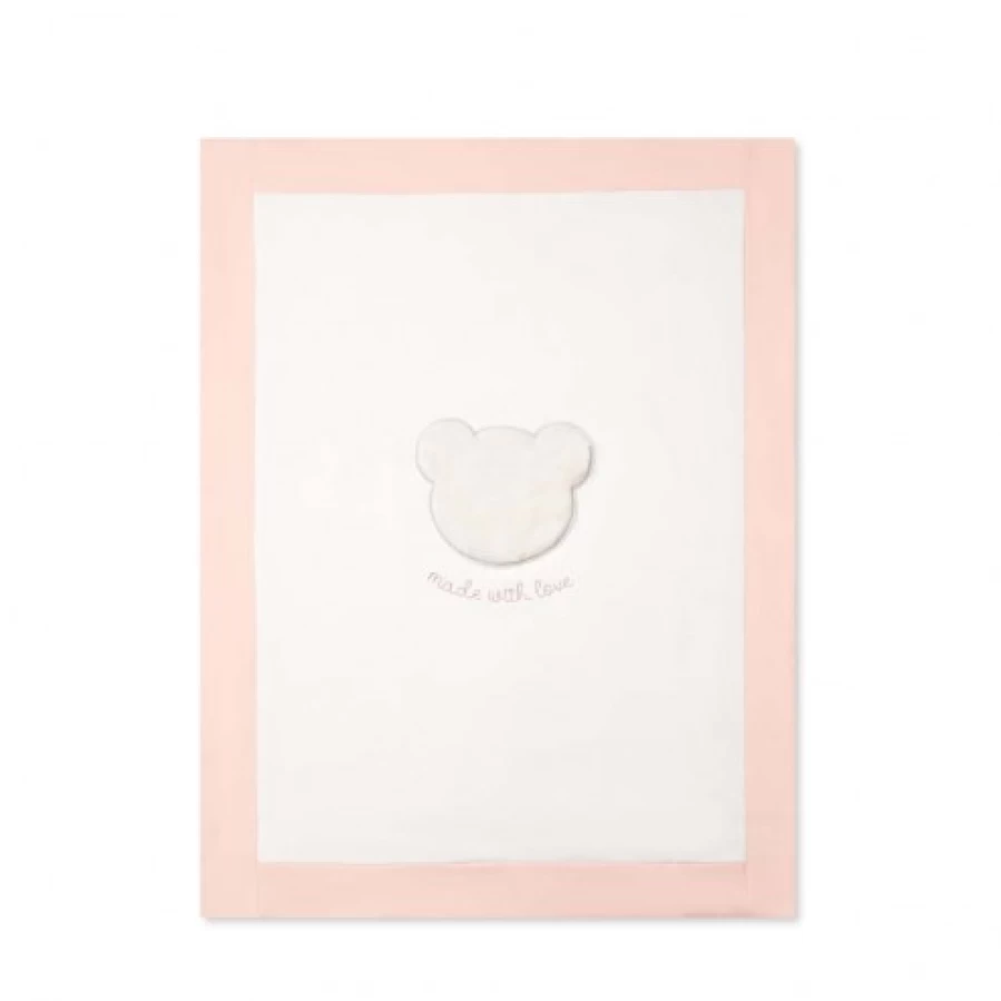 FALCOTTO Baby Crib Cover - Breathable White and Pink Nursery Canopy for Infant Safety
