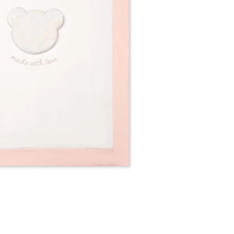 FALCOTTO Baby Crib Cover - Breathable White and Pink Nursery Canopy for Infant Safety