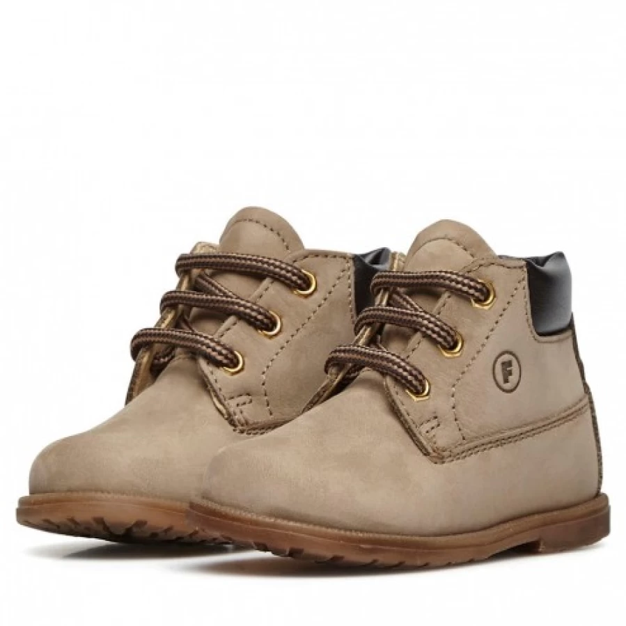 FALCOTTO Stambecco Dove Grey Nubuck Lace-Up Boots for Men - Premium Leather Hiking Boots