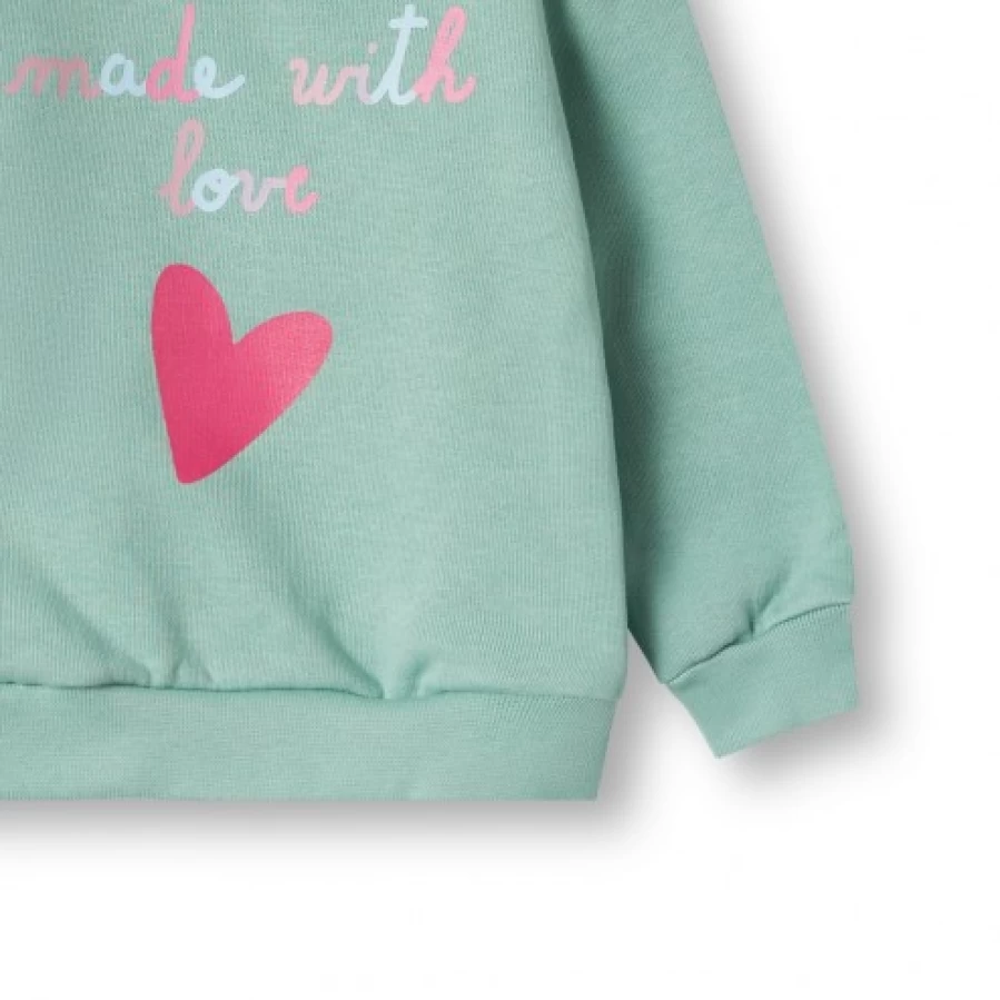 FALCOTTO Sigrid Sage Green Women's Sweatshirt - Soft Casual Pullover Hoodie
