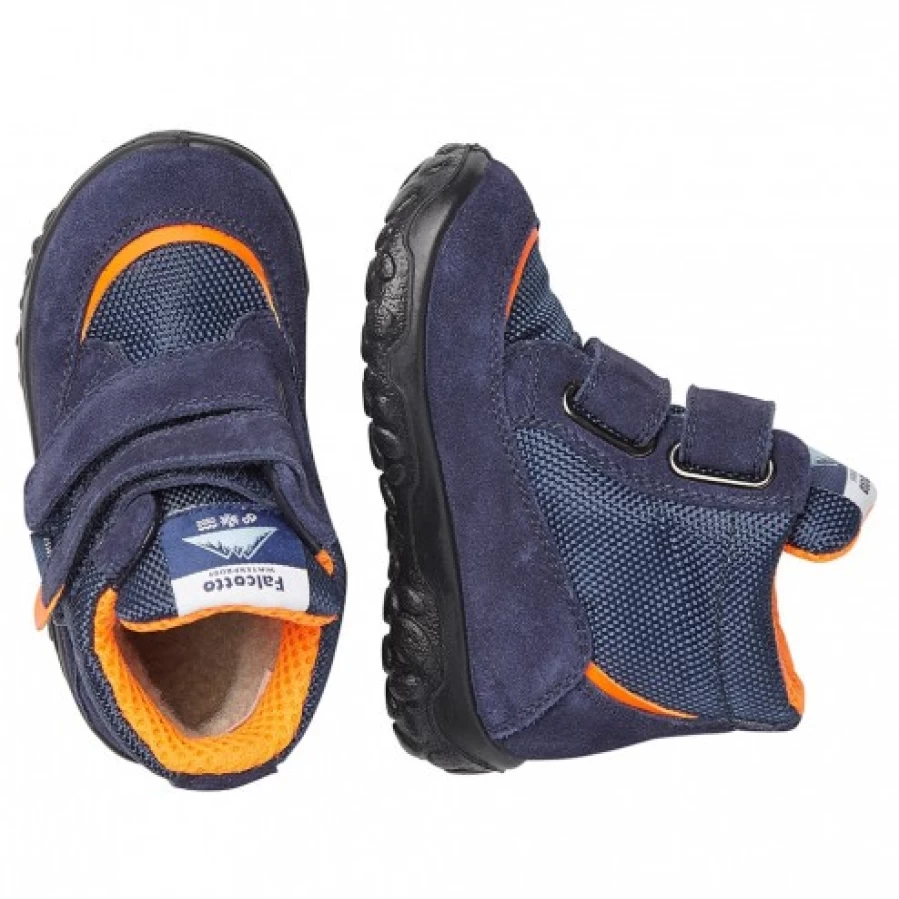 FALCOTTO Stormye Waterproof Padded Winter Boots for Kids - Blue Cold Weather Snow Boots