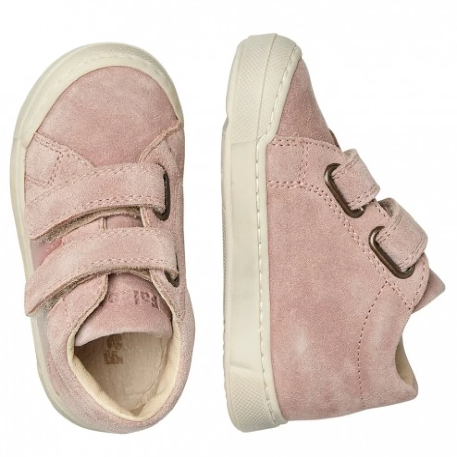 FALCOTTO Gazer VL Leather Suede Sneakers for Women - Pink Comfortable Casual Shoes