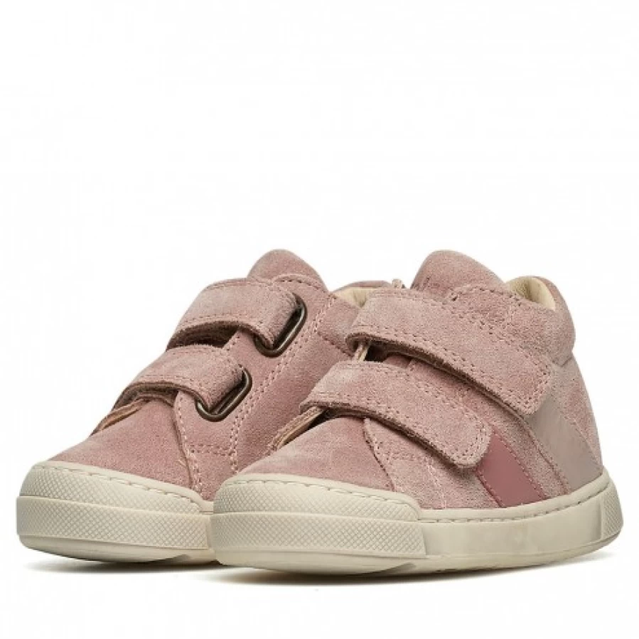 FALCOTTO Gazer VL Leather Suede Sneakers for Women - Pink Comfortable Casual Shoes